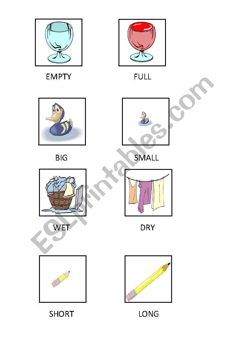 Opposite Adjectives worksheet