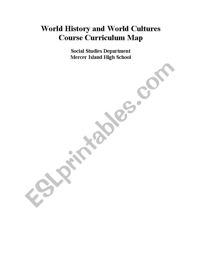 World history worksheet