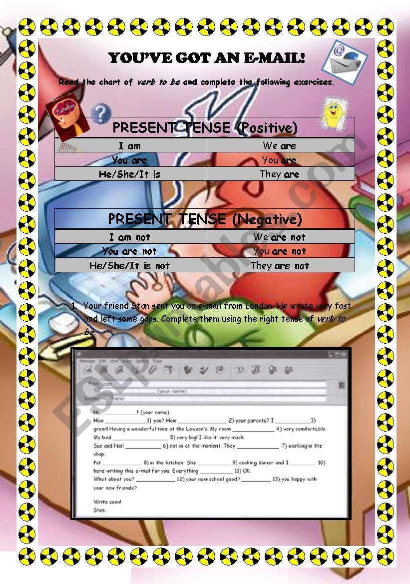 YouÂ´ve got an e-mail worksheet