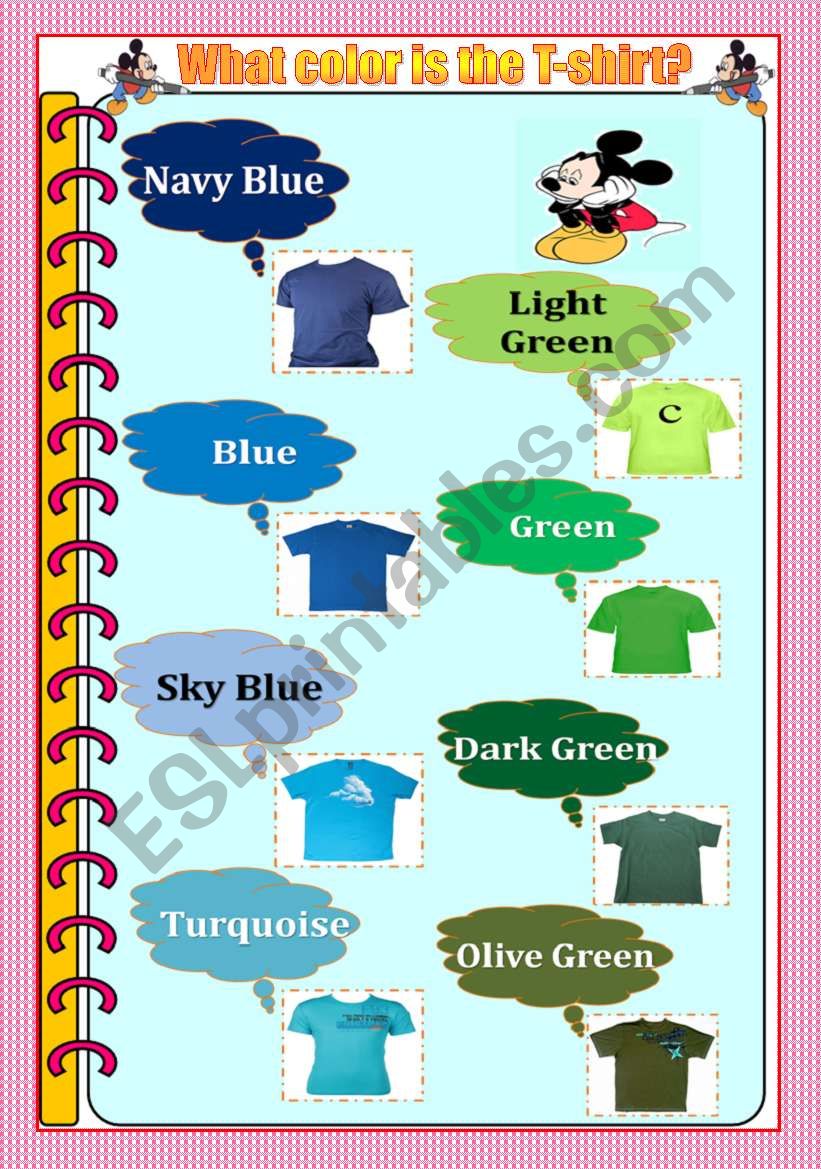 Colors part 2 worksheet