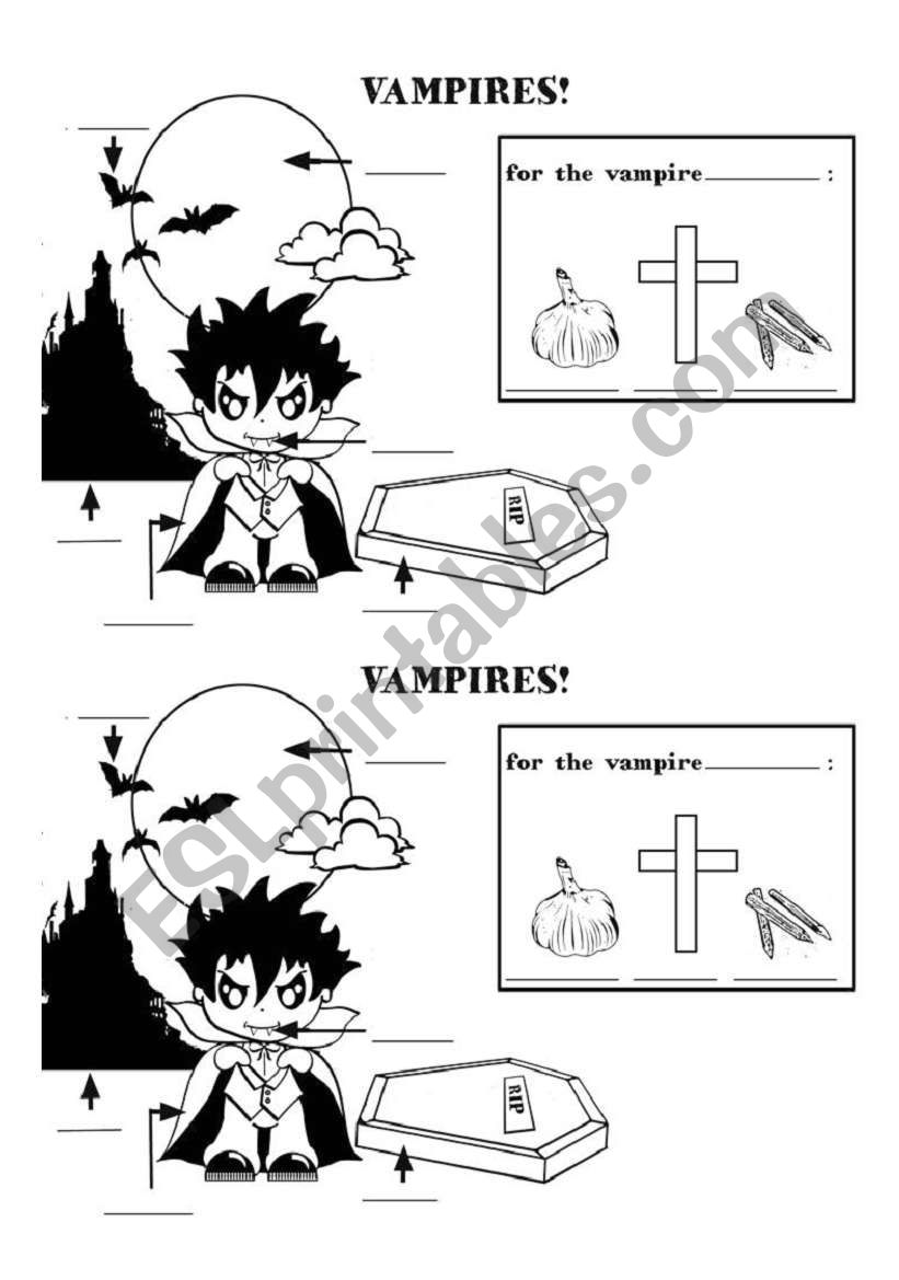 vampire vocabulary worksheet worksheet