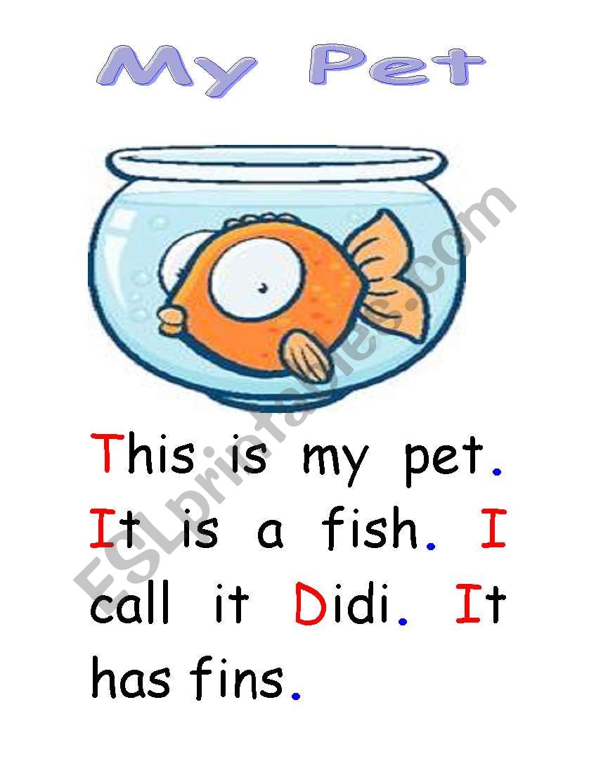 MY PET worksheet