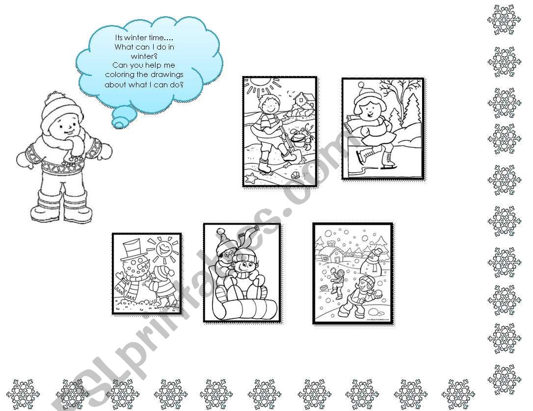 winter time worksheet