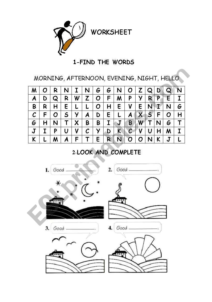 greeting worksheet