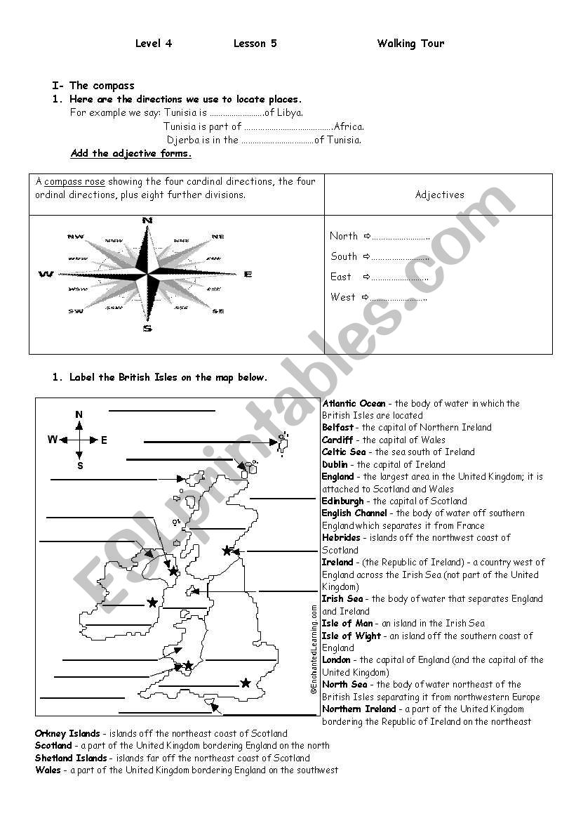 lesson 5 walking tour