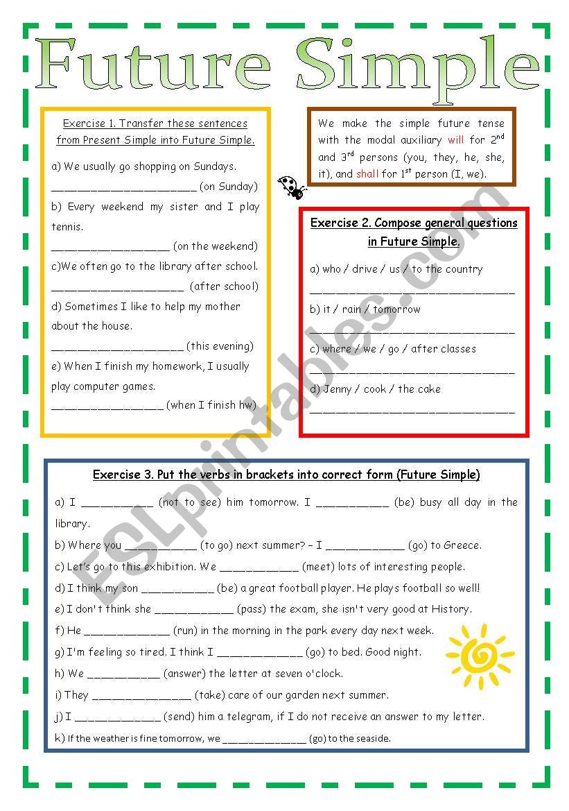 Future Simple worksheet