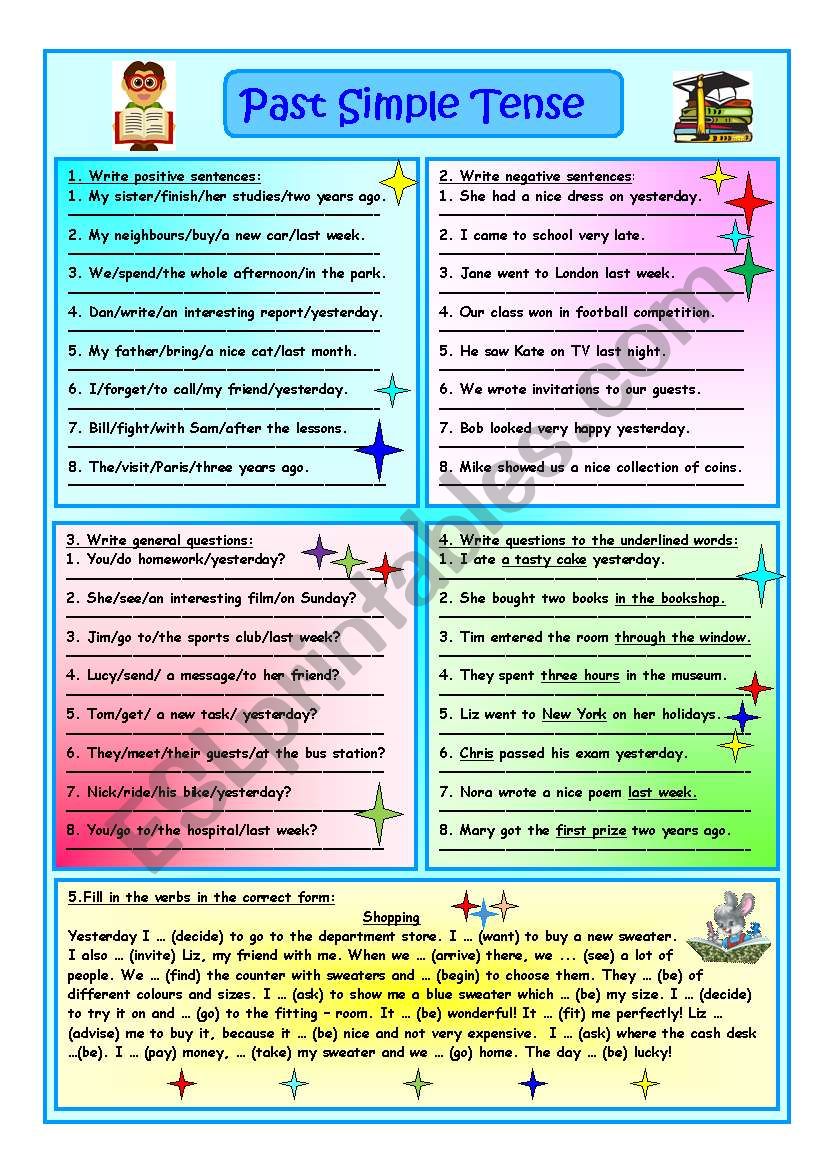 Past Simple Tense worksheet