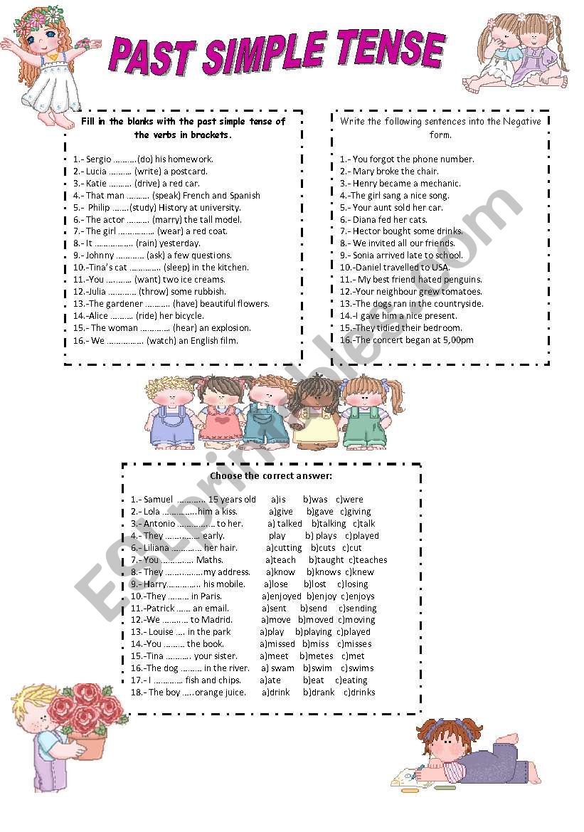 PAST SIMPLE TENSE: AFFIRMATIAVE AND NEGATIVE