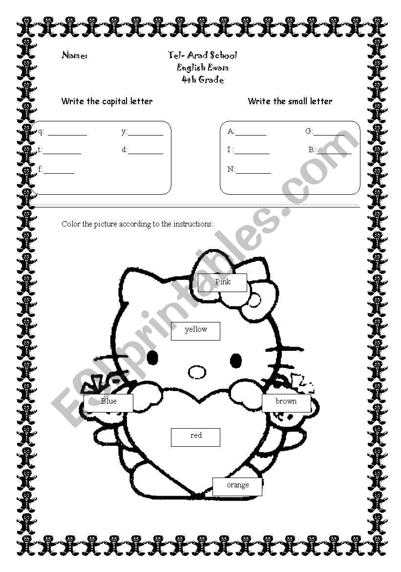 letters and animals worksheet
