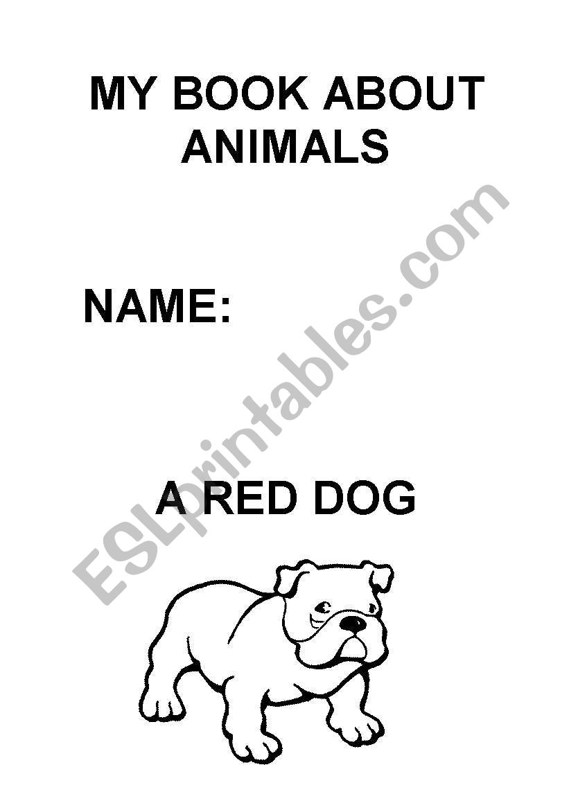 MY BOOK OF ANIMALS worksheet