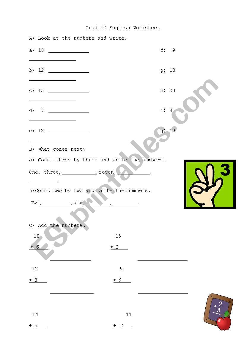 Math worksheet