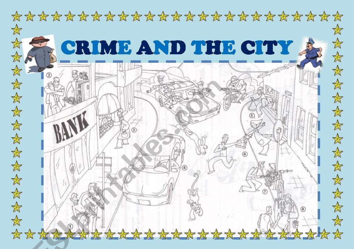 CRIME AND THE CITY EXERCISES. worksheet