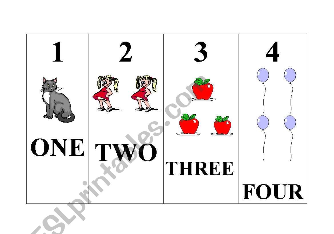 NUMBERS worksheet