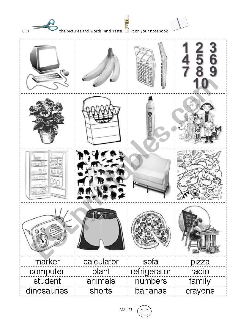 COGNATES worksheet