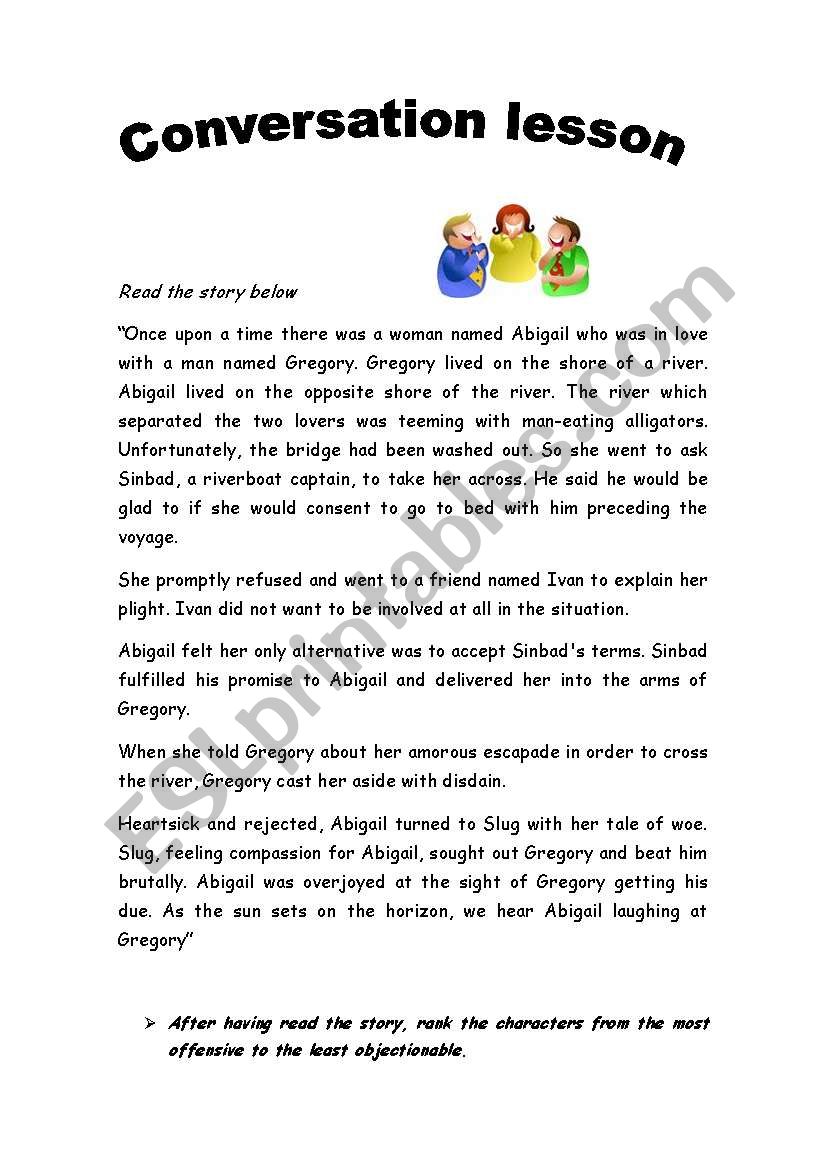 Conversation - Abigail worksheet