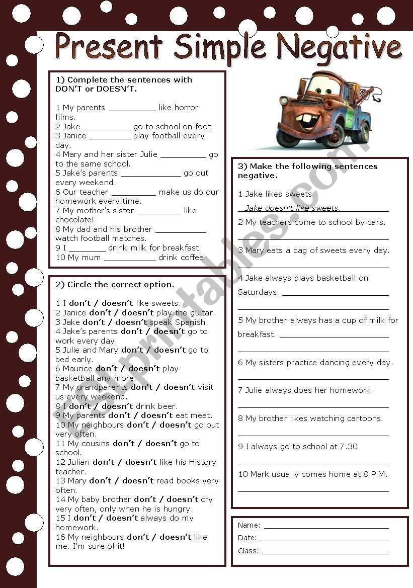 present-simple-negative-with-key-esl-worksheet-by-veljaca82