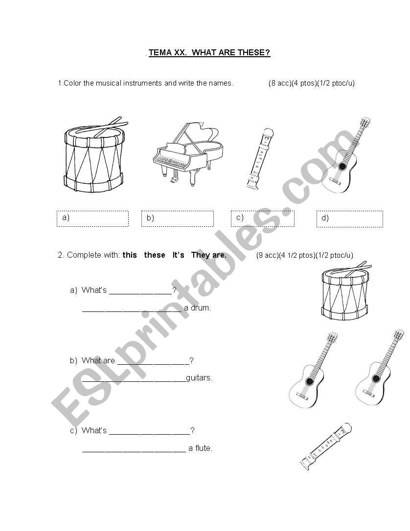 what are these? worksheet