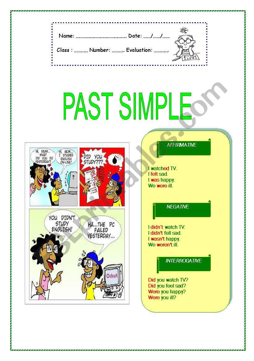 Past Simple worksheet