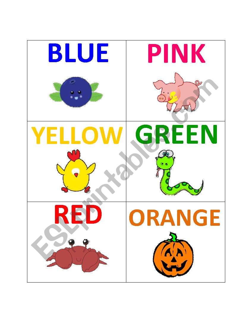 Colors worksheet