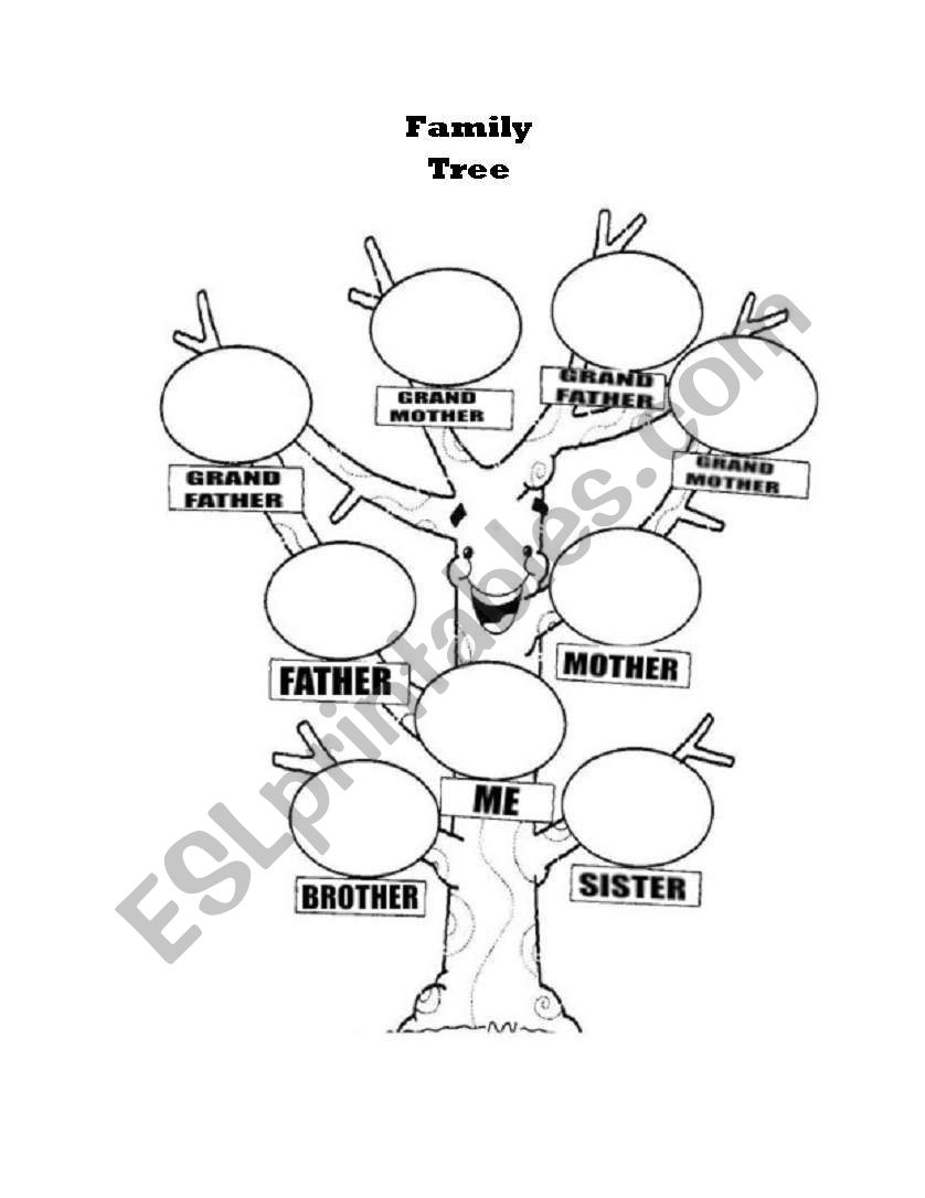 FAMILY TREE worksheet