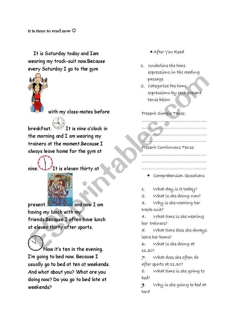 Comparing Present Simple and Present Continuous
