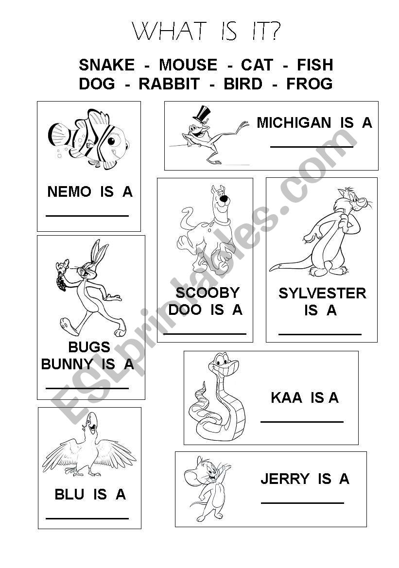 Animals 2 worksheet