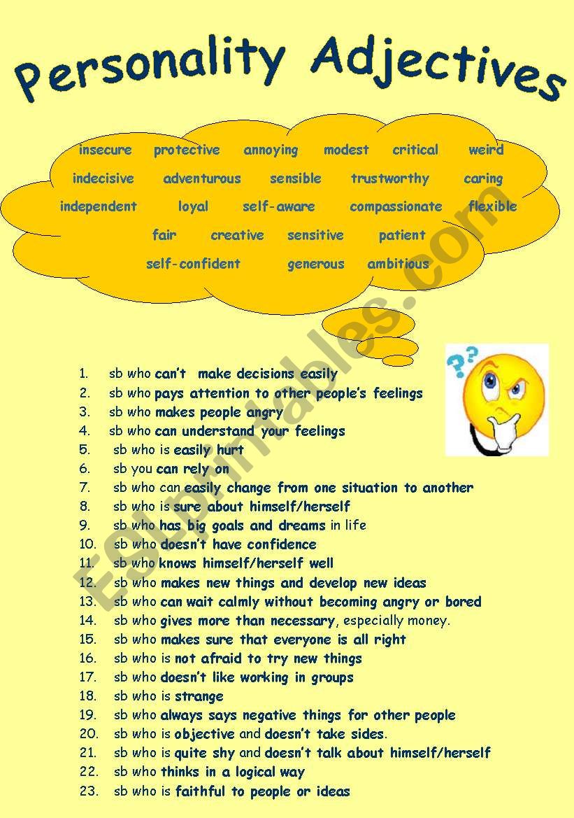 personality-adjectives-esl-worksheet-by-maestralidia