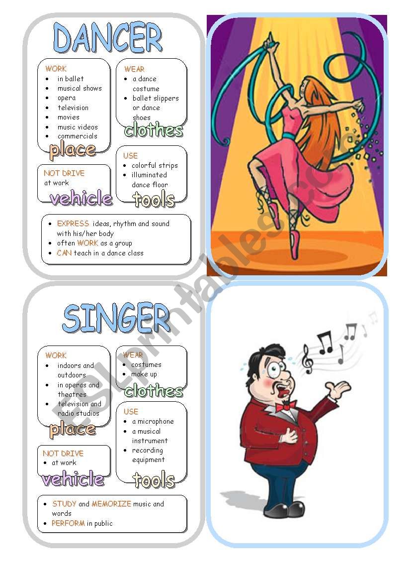 Job Cards - Set 16 worksheet