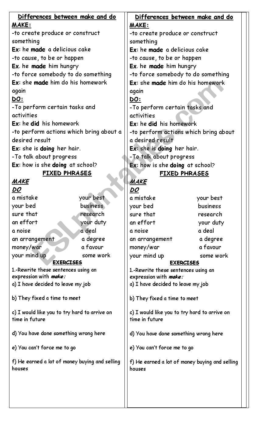 restaurant vocabulary worksheet