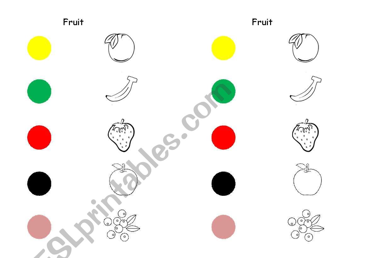 Fruit listening exercise (easy)