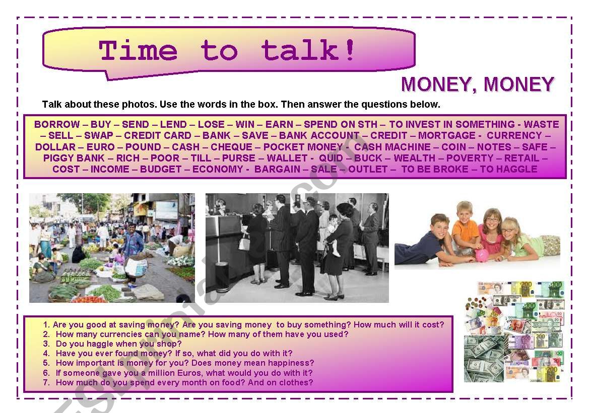 Time to talk (14) - Money, money