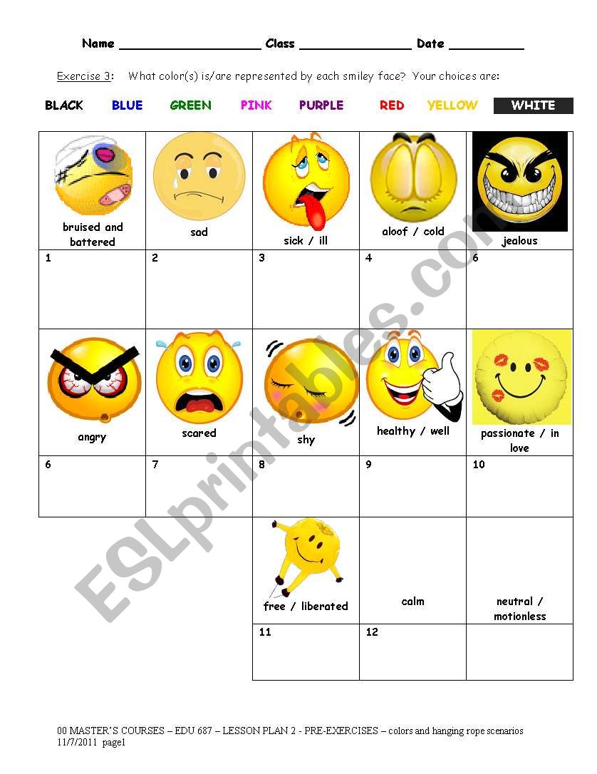 Moods worksheet