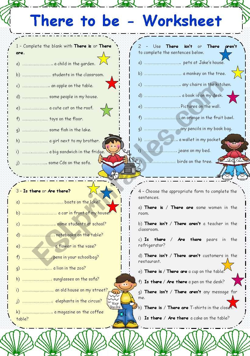 To Be Worksheets - Worksheets For Kindergarten