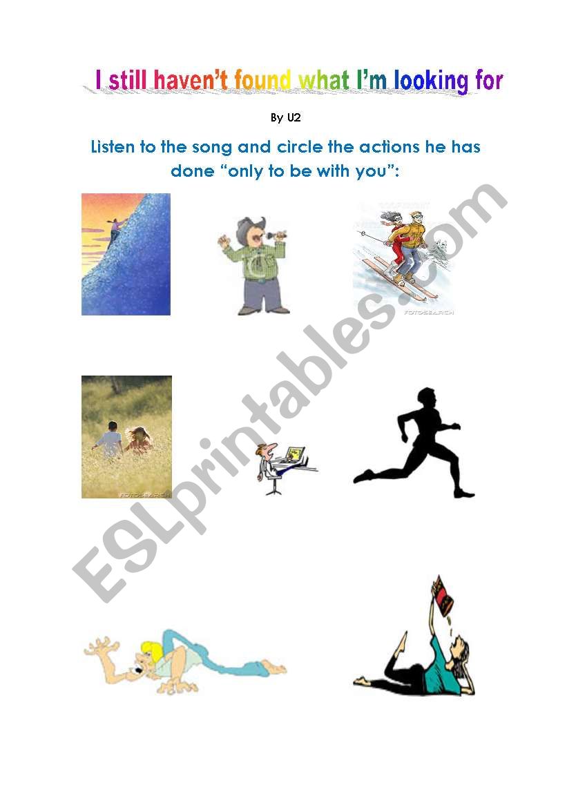 I still havent found what Im looking for - by U2
