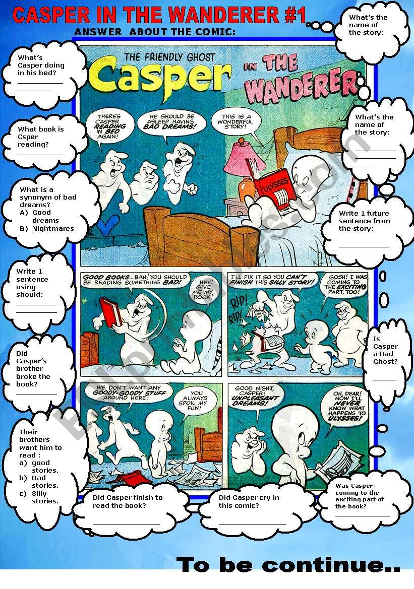 COMIC- CASPER IN THE WANDERER #1