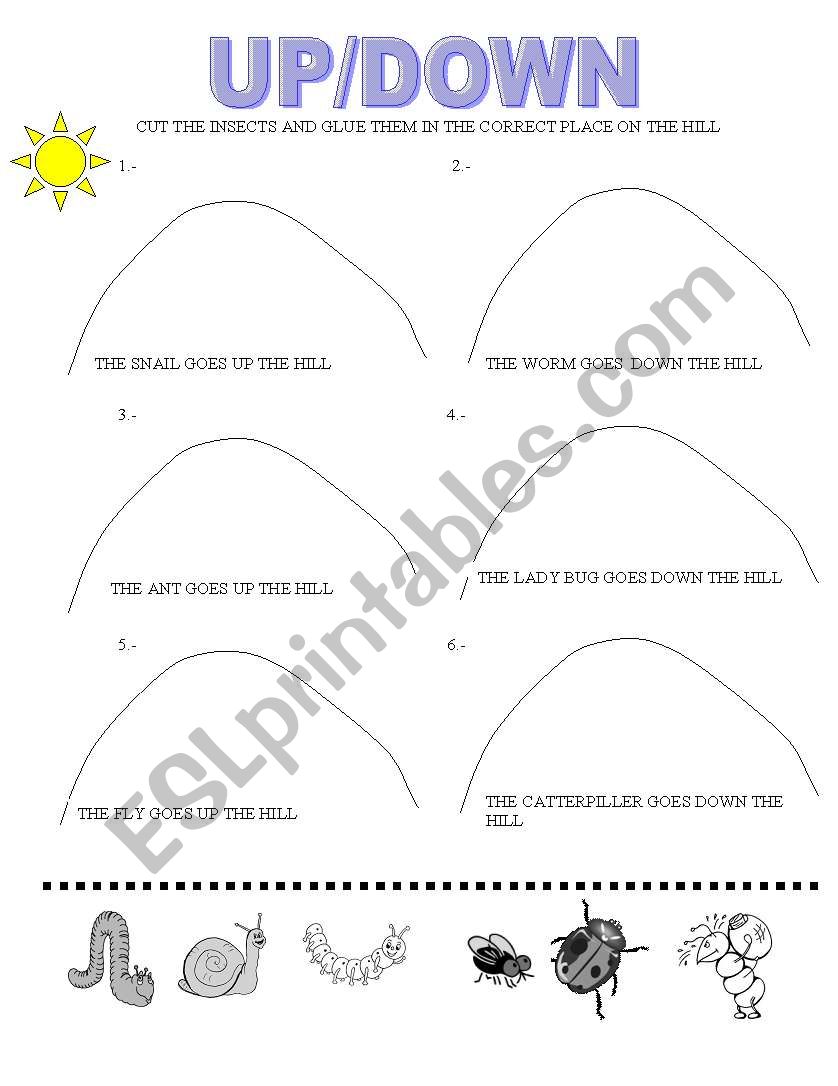 up down worksheet