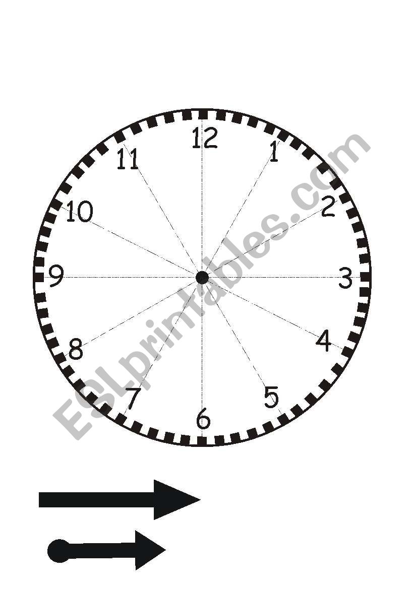 Clock Face worksheet