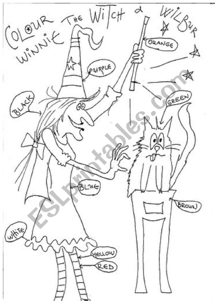 winnie the witch worksheet