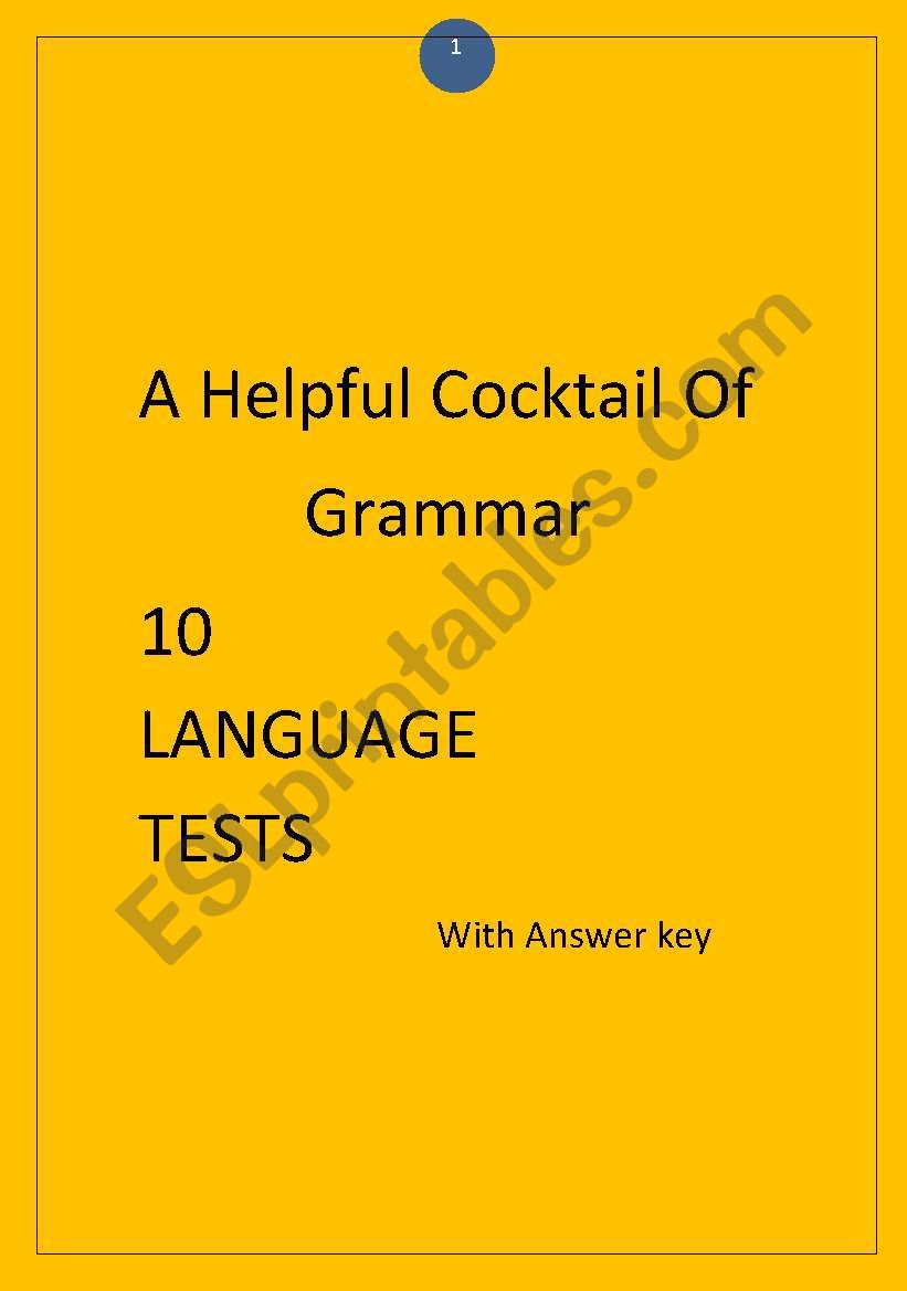 10 Language Tests worksheet