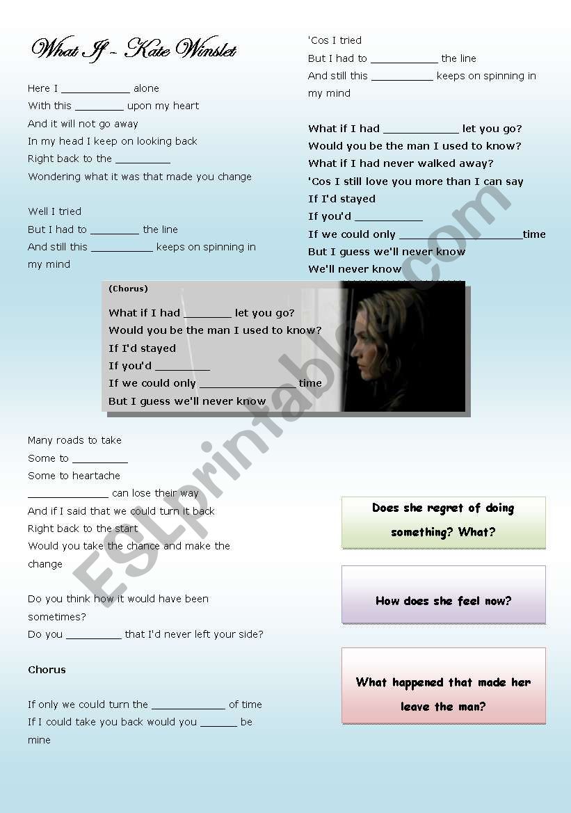 What if - Kate Winslet worksheet