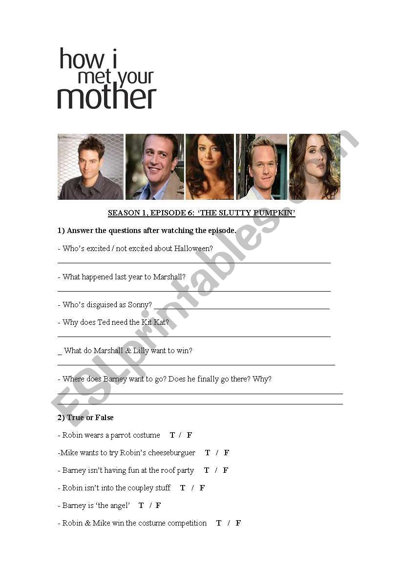 How I met your mother ´Slutty pumpkin´ How I met your mother ´Slutty pumpkin´
