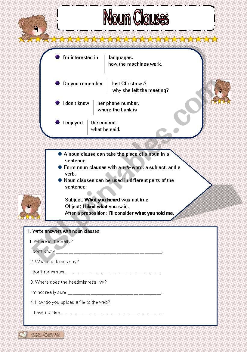 noun-clauses-exercises-with-key-esl-worksheet-by-jessisun