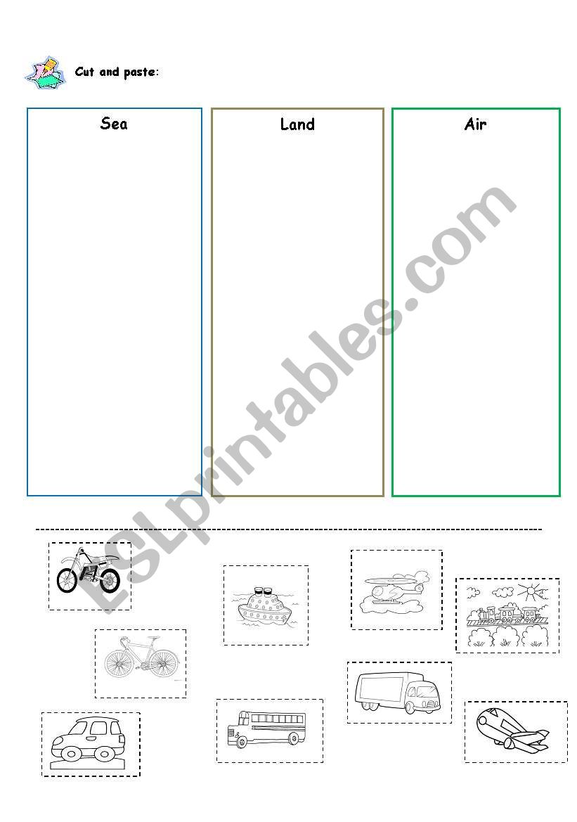 Transports worksheet