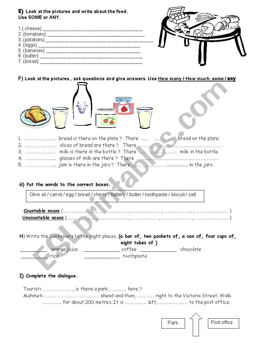  Countable&Uncountable nouns, ( some-any-How much-How many)