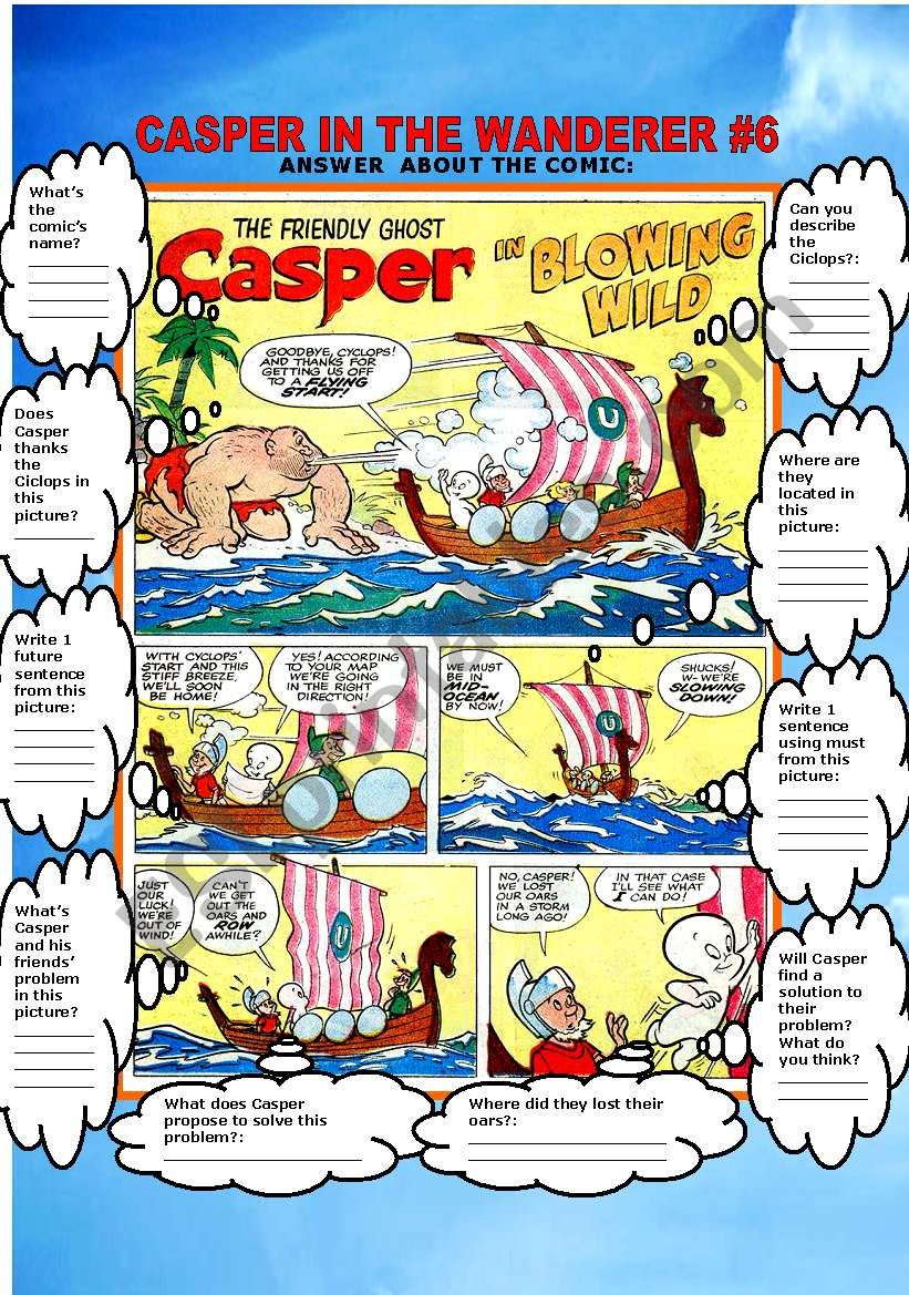 CASPER IN WANDERER #6 worksheet