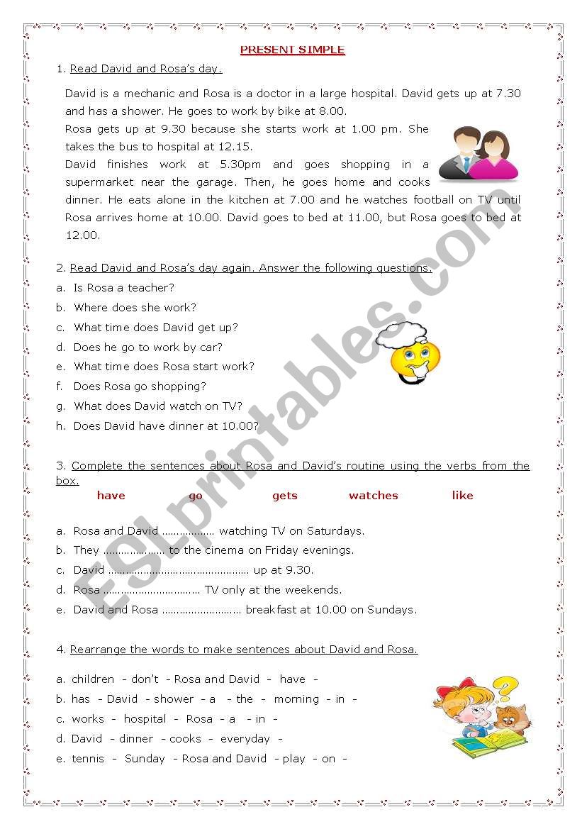 Present Simple worksheet