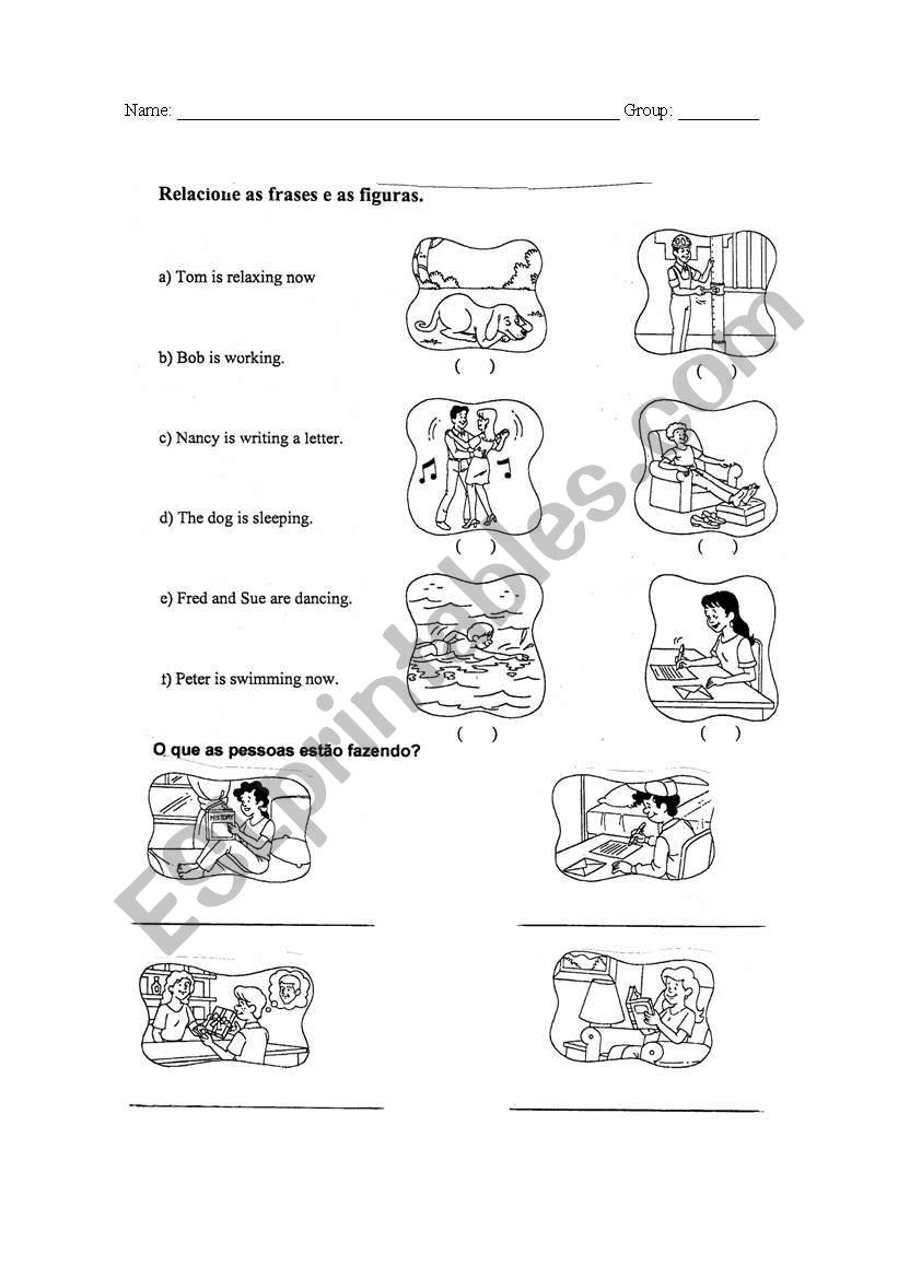 Present Continuous worksheet