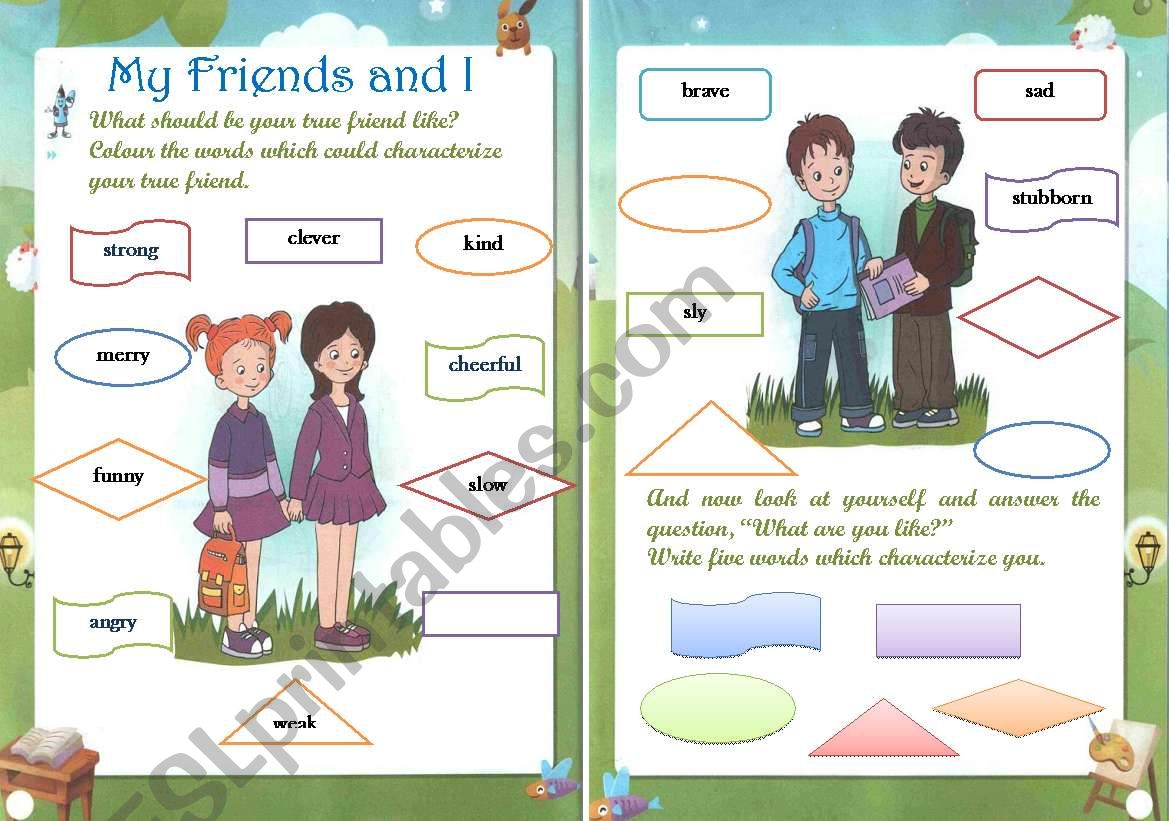 My Friends and I worksheet