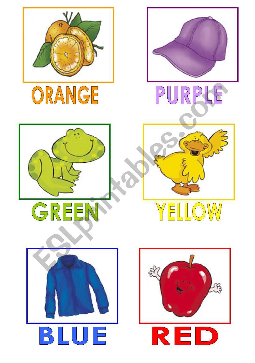 Colours worksheet