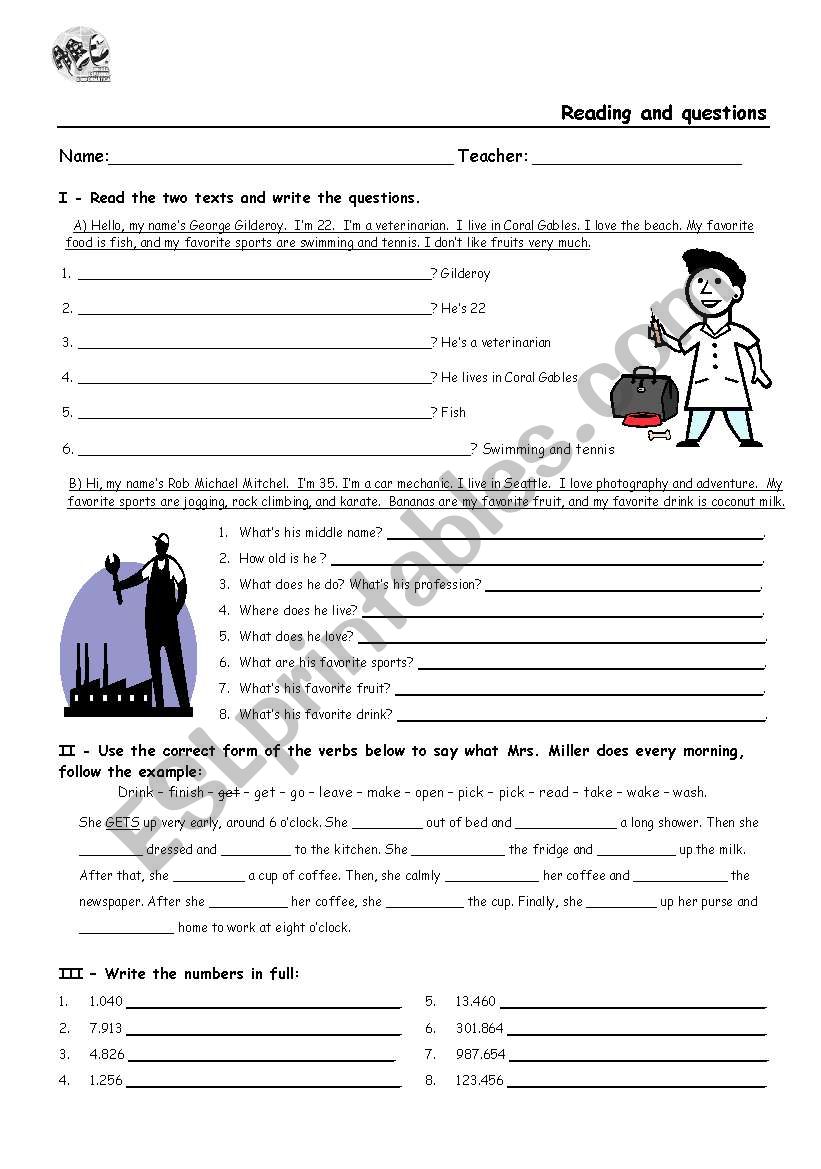 Worksheet Review worksheet